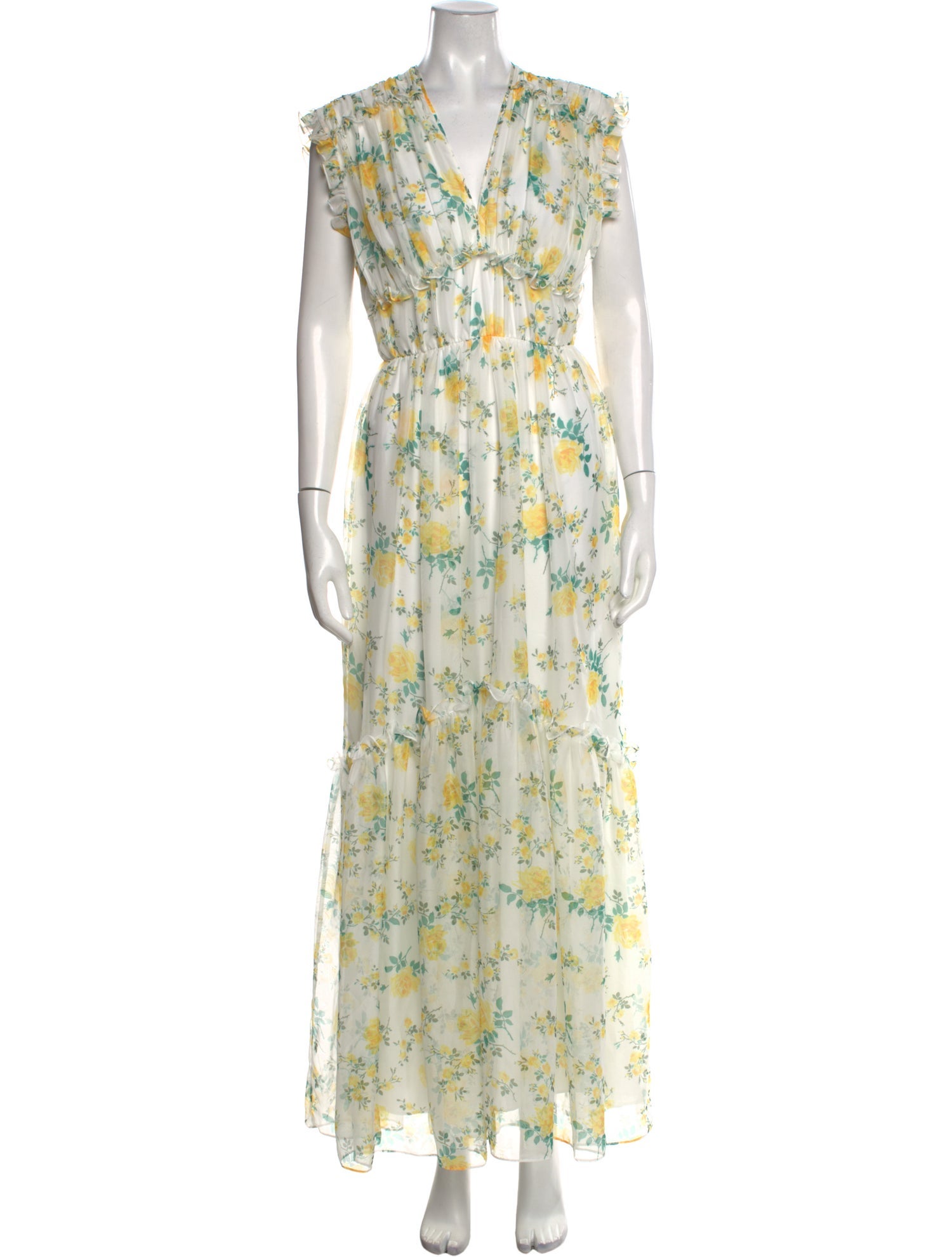 Philosophy di Lorenzo Serafini Floral Print Long Dress