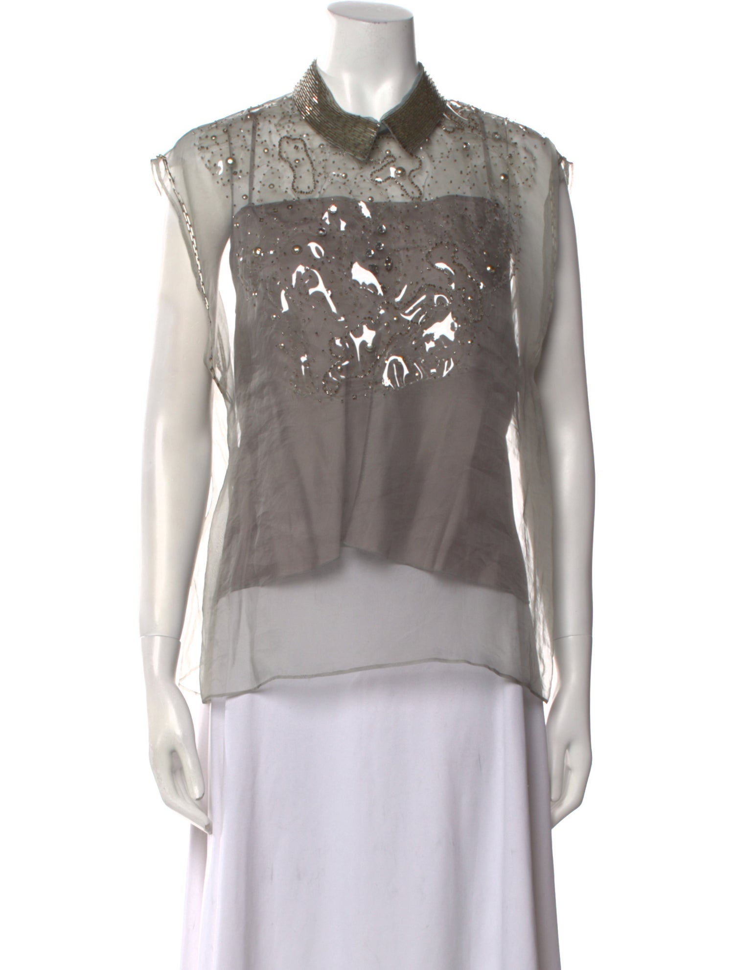 Philosophy di Lorenzo Serafini Silk Printed Blouse w/ Tags