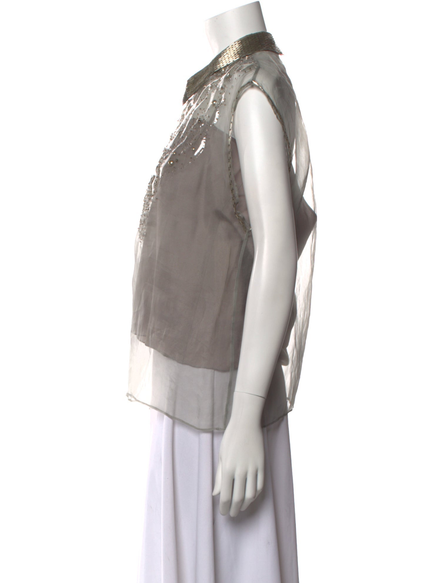 Philosophy di Lorenzo Serafini Silk Printed Blouse w/ Tags