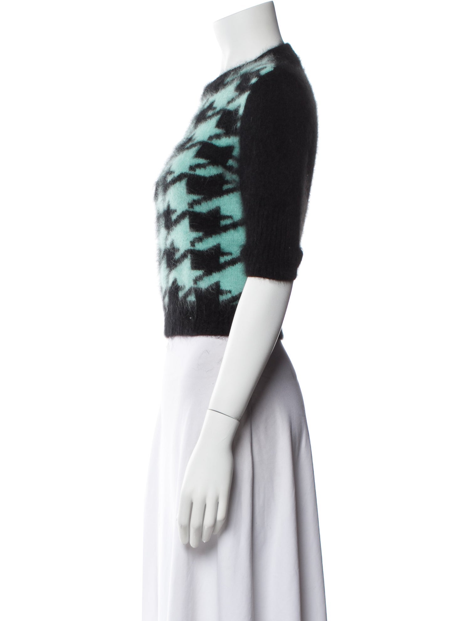Philosophy di Lorenzo Serafini Angora Houndstooth Print Sweater
