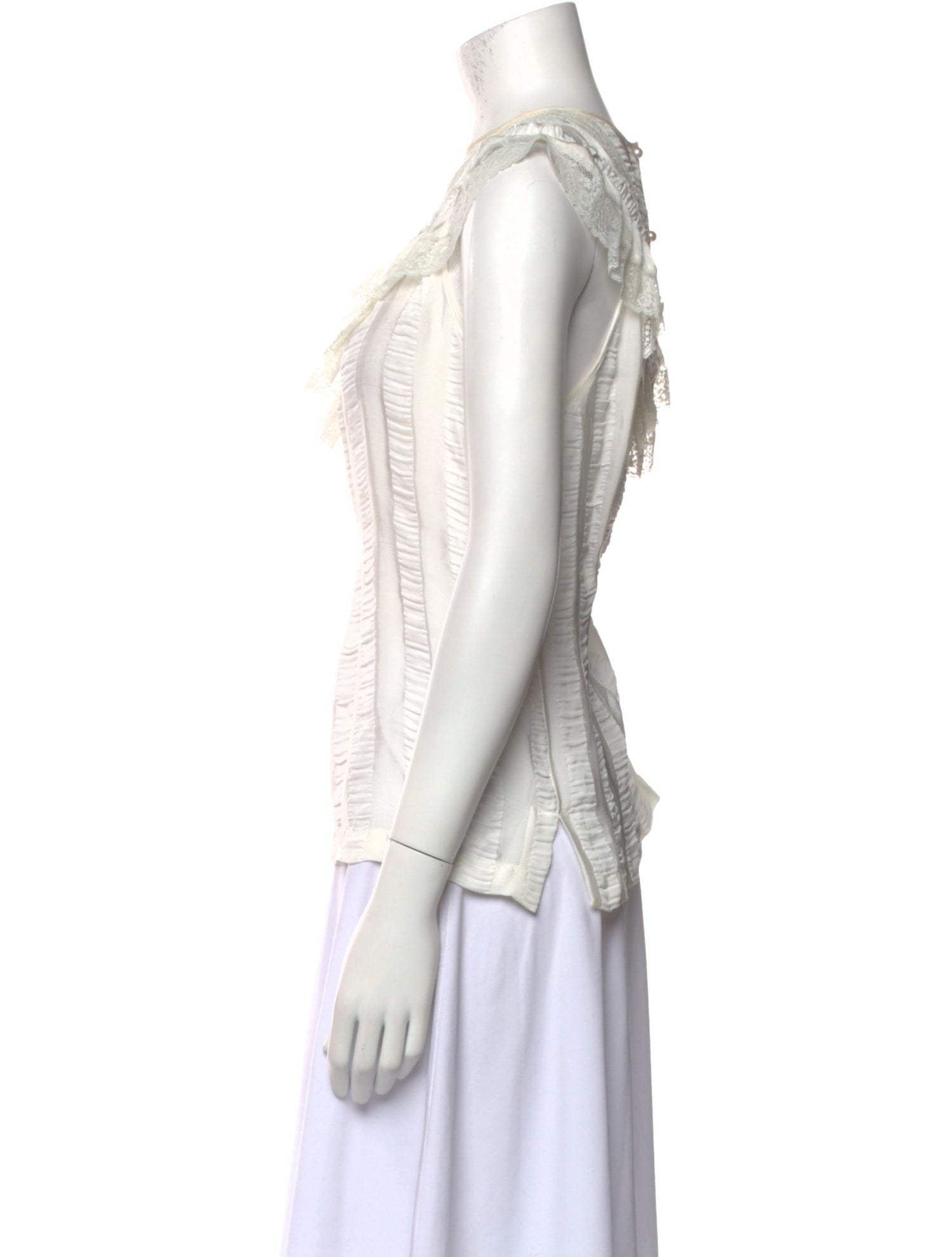 Philosophy di Lorenzo Serafini Crew Neck Sleeveless Blouse