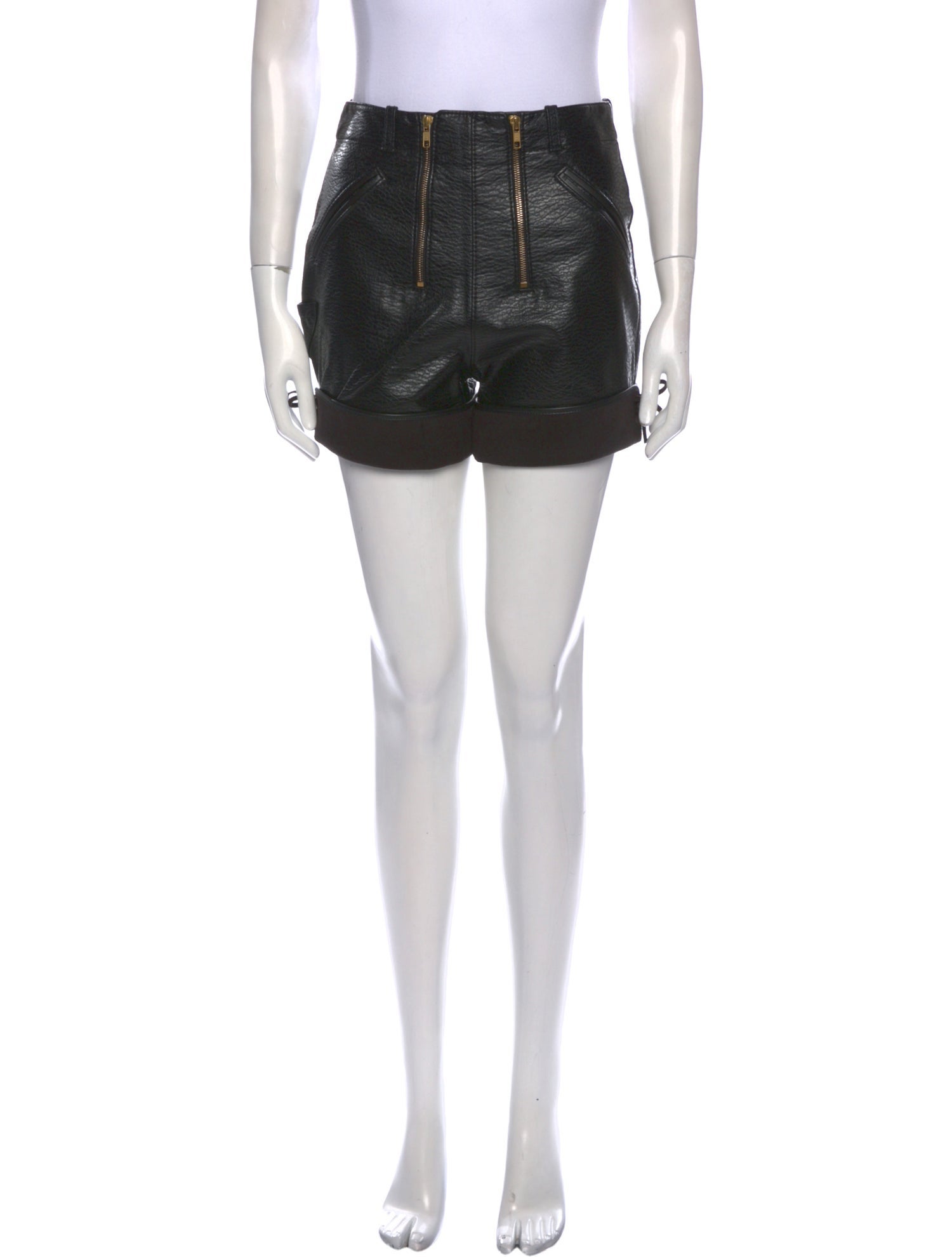 Philosophy di Lorenzo Serafini Faux Leather Mini Shorts