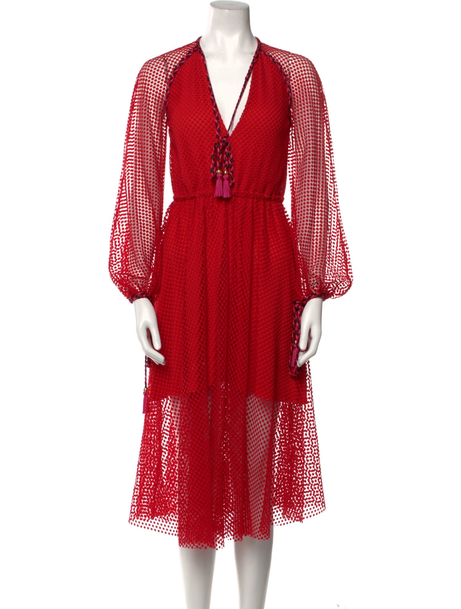 Philosophy di Lorenzo Serafini V-Neck Midi Length Dress