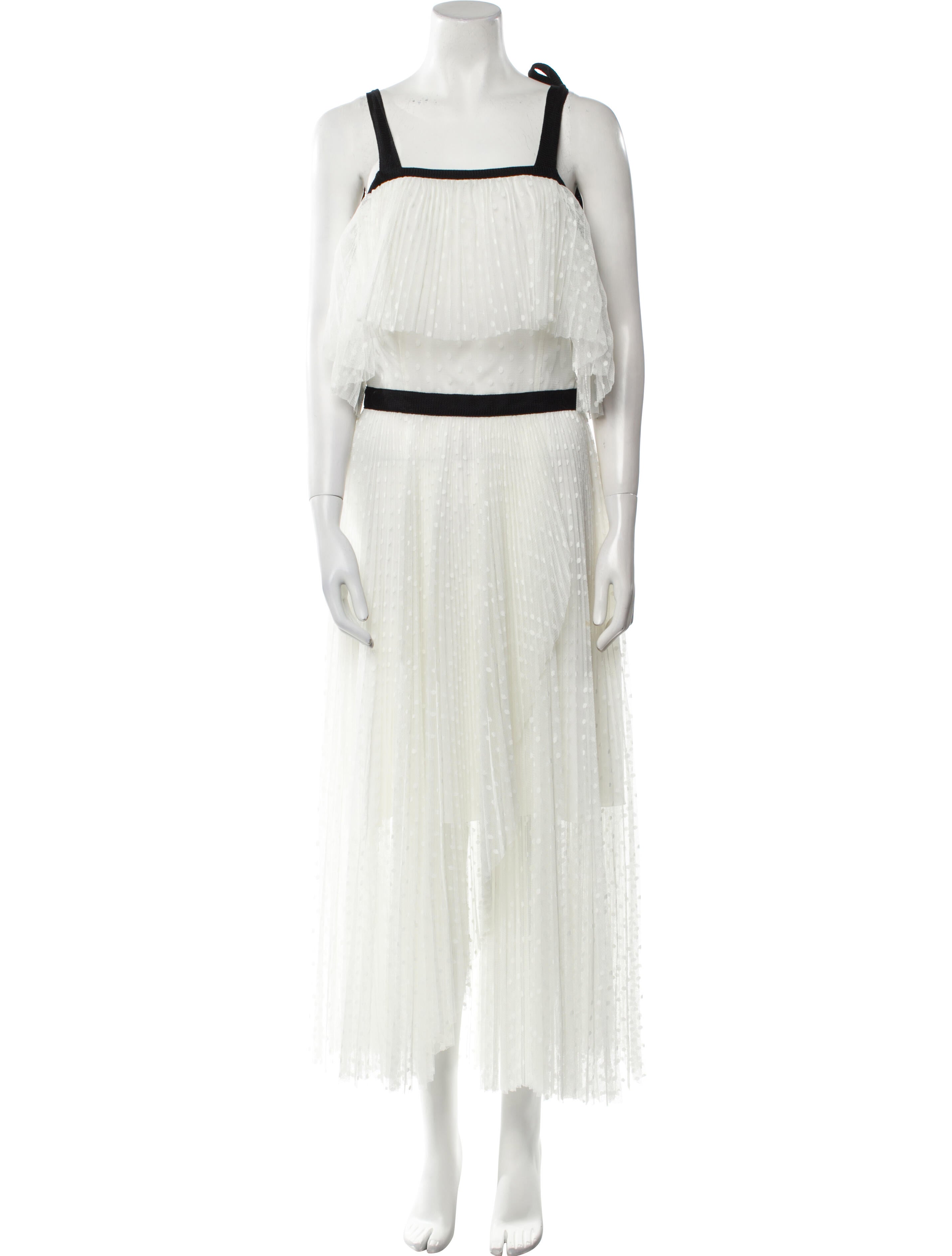 Philosophy di Lorenzo Serafini Square Neckline Long Dress