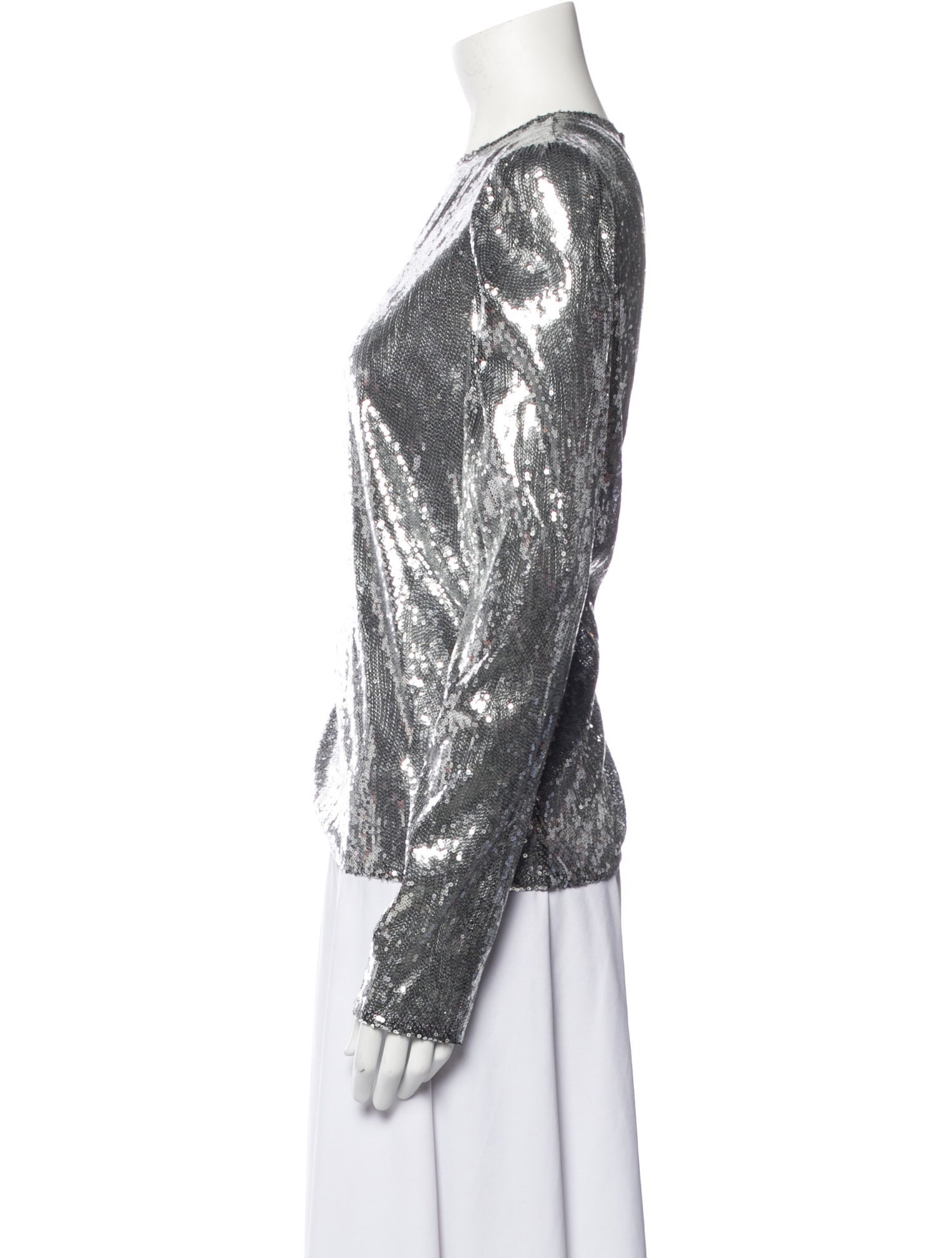 Philosophy di Lorenzo Serafini Crew Neck Long Sleeve Blouse w/ Tags