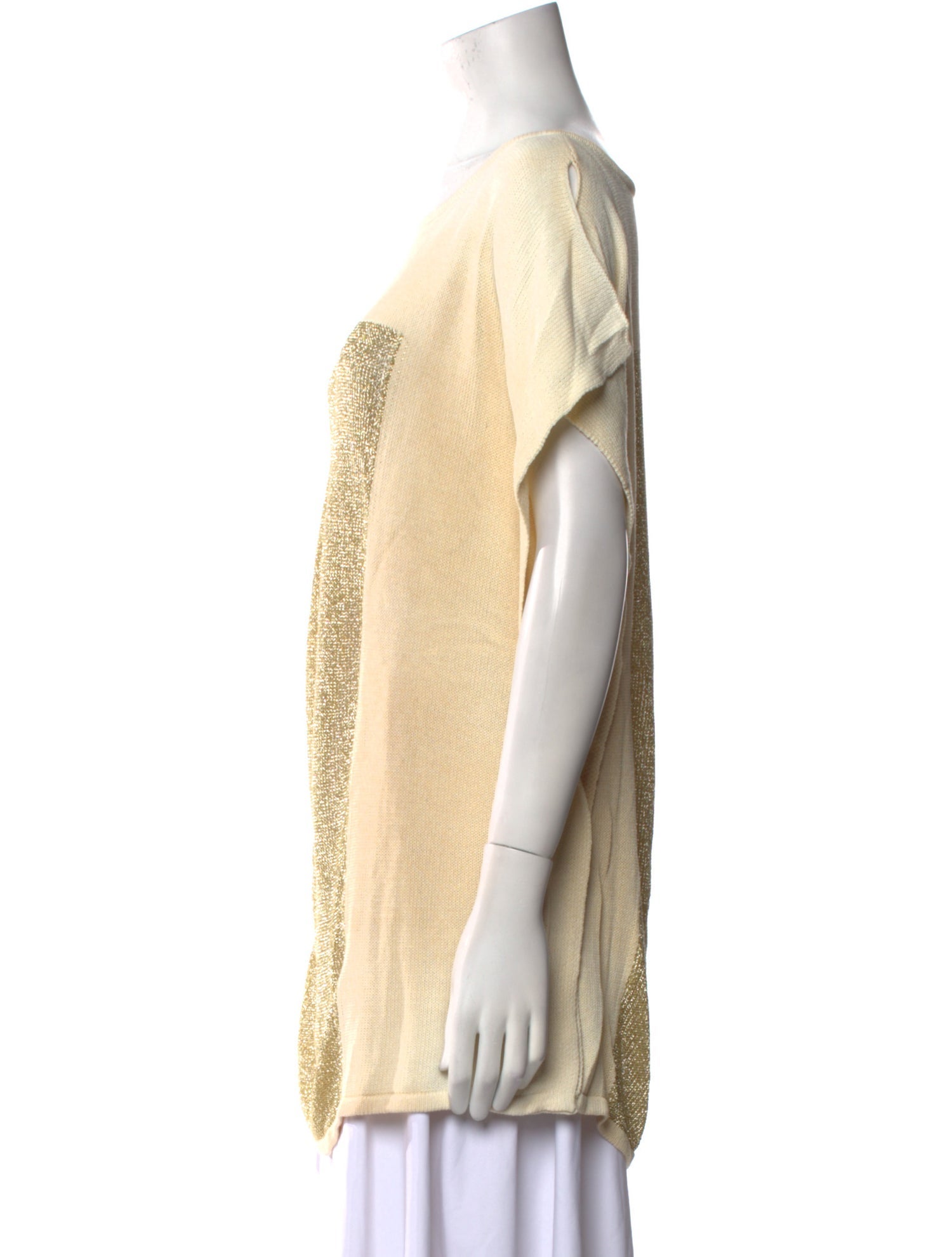 Philosophy di Lorenzo Serafini Patterned Scoop Neck T-Shirt w/ Tags