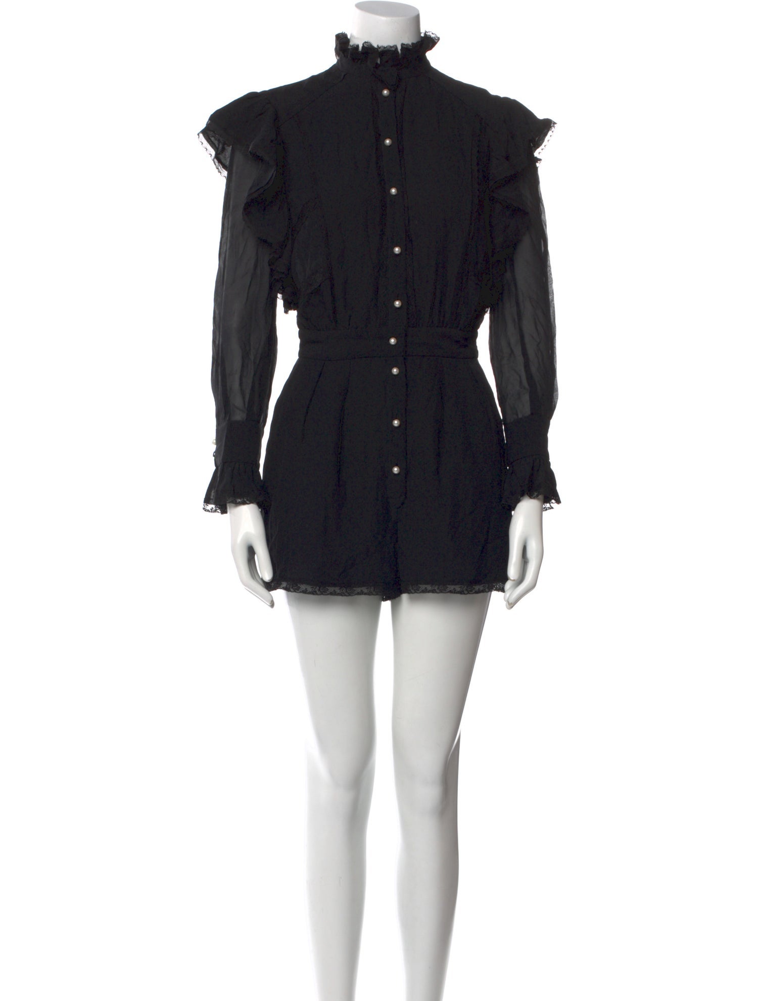 Philosophy di Lorenzo Serafini Silk Mock Neck Romper