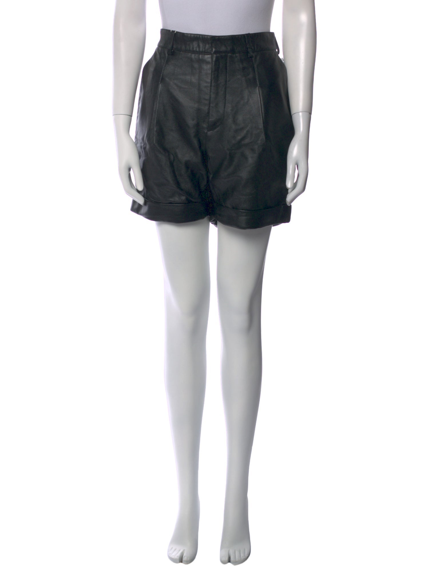 Philosophy di Lorenzo Serafini Leather Mini Shorts