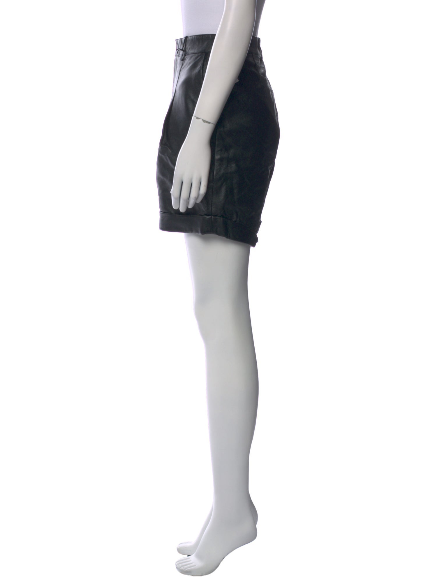 Philosophy di Lorenzo Serafini Leather Mini Shorts