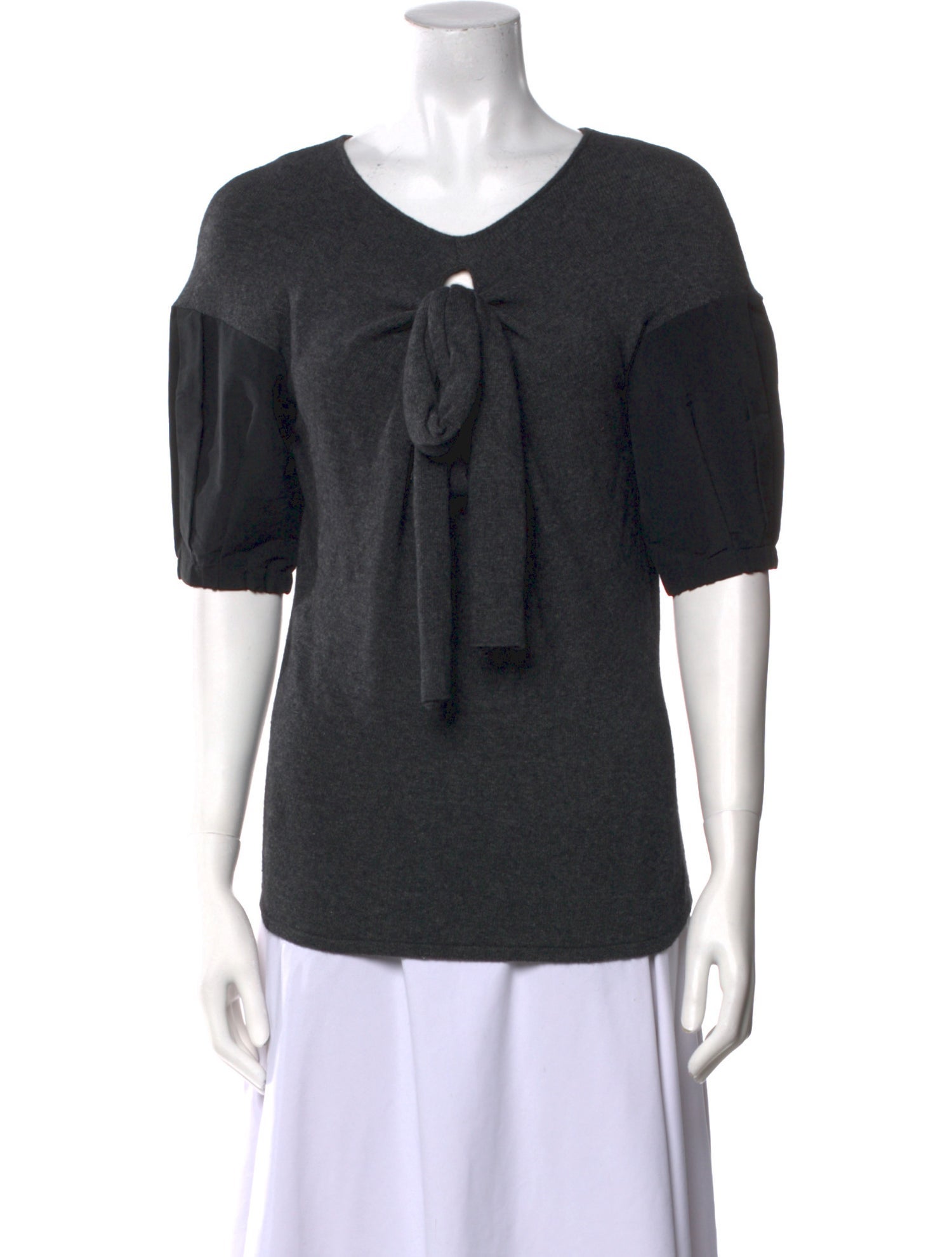 Philosophy di Lorenzo Serafini Virgin Wool Scoop Neck Top