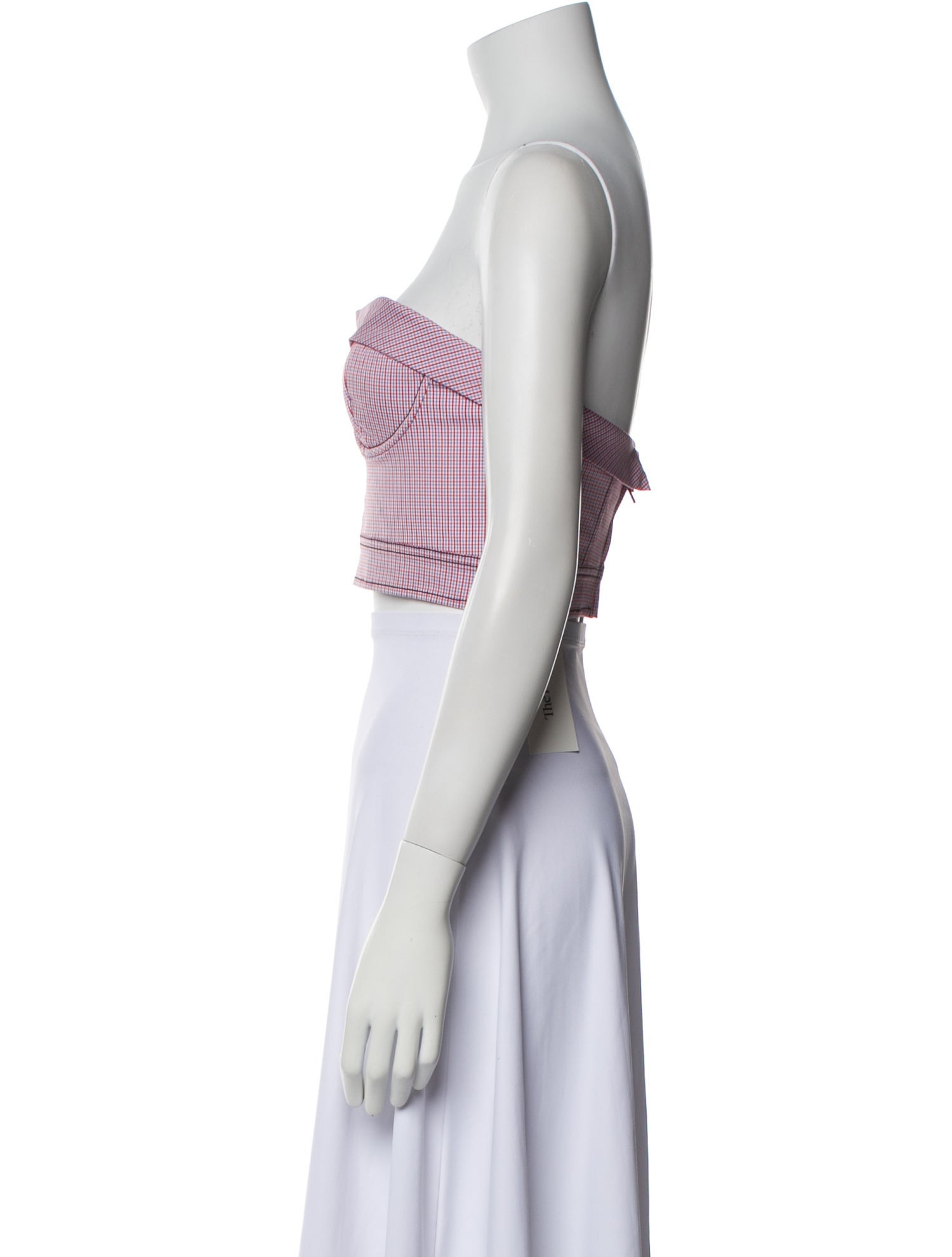 Philosophy di Lorenzo Serafini Striped Strapless Crop Top