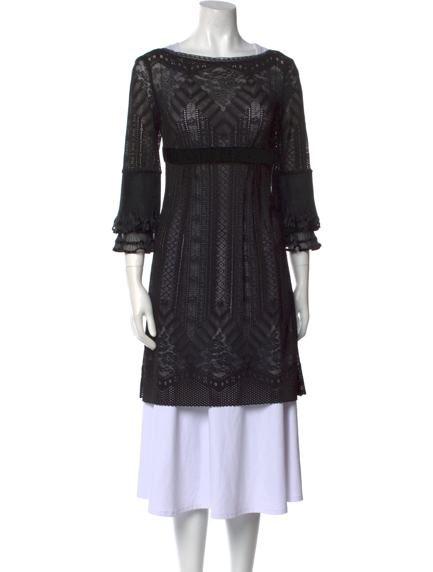 Philosophy di Lorenzo Serafini Lace Pattern Mini Dress