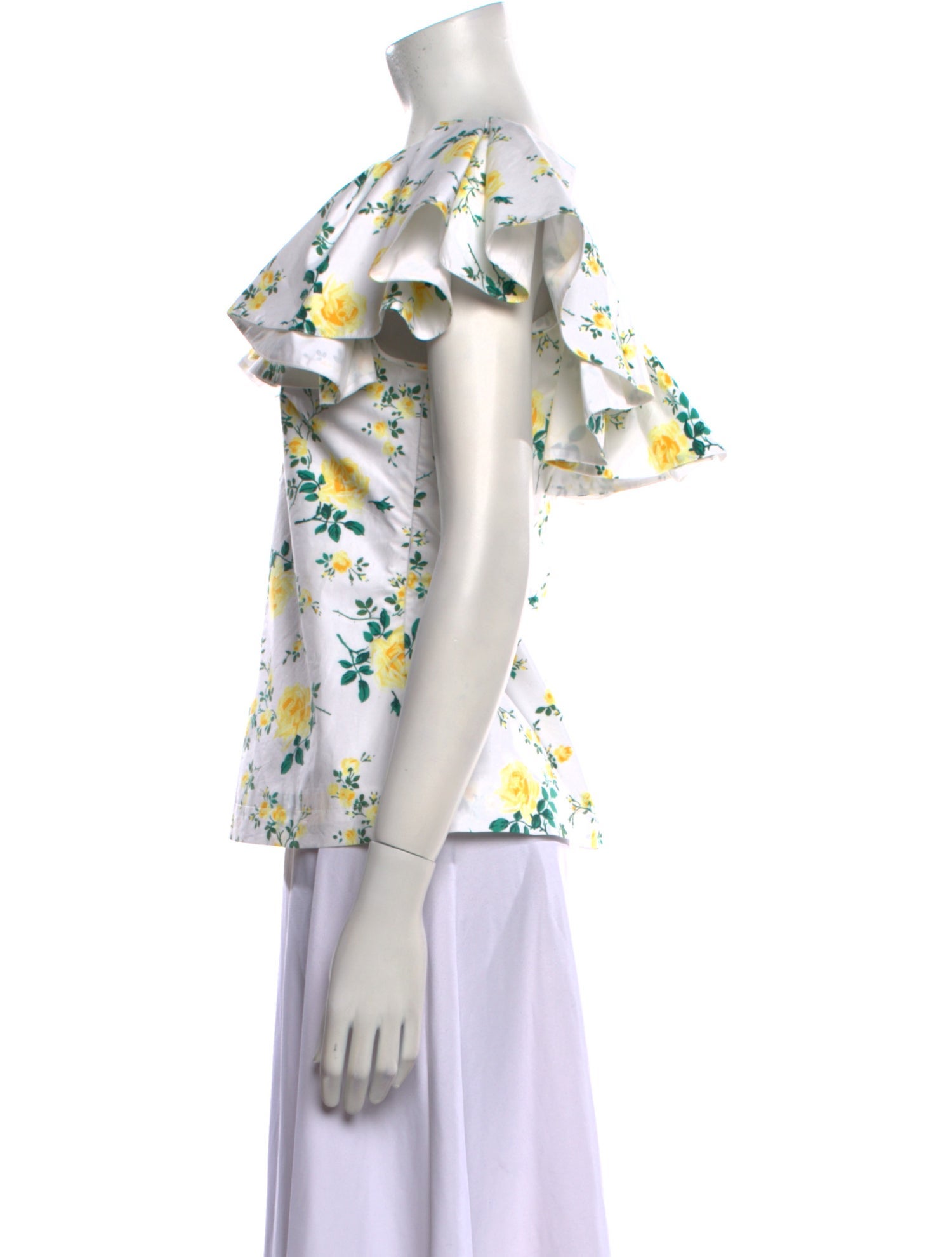 Philosophy di Lorenzo Serafini Floral Print Short Sleeve Blouse w/ Tags
