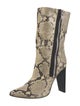 Philosophy di Lorenzo Serafini Snakeskin Animal Print Boots