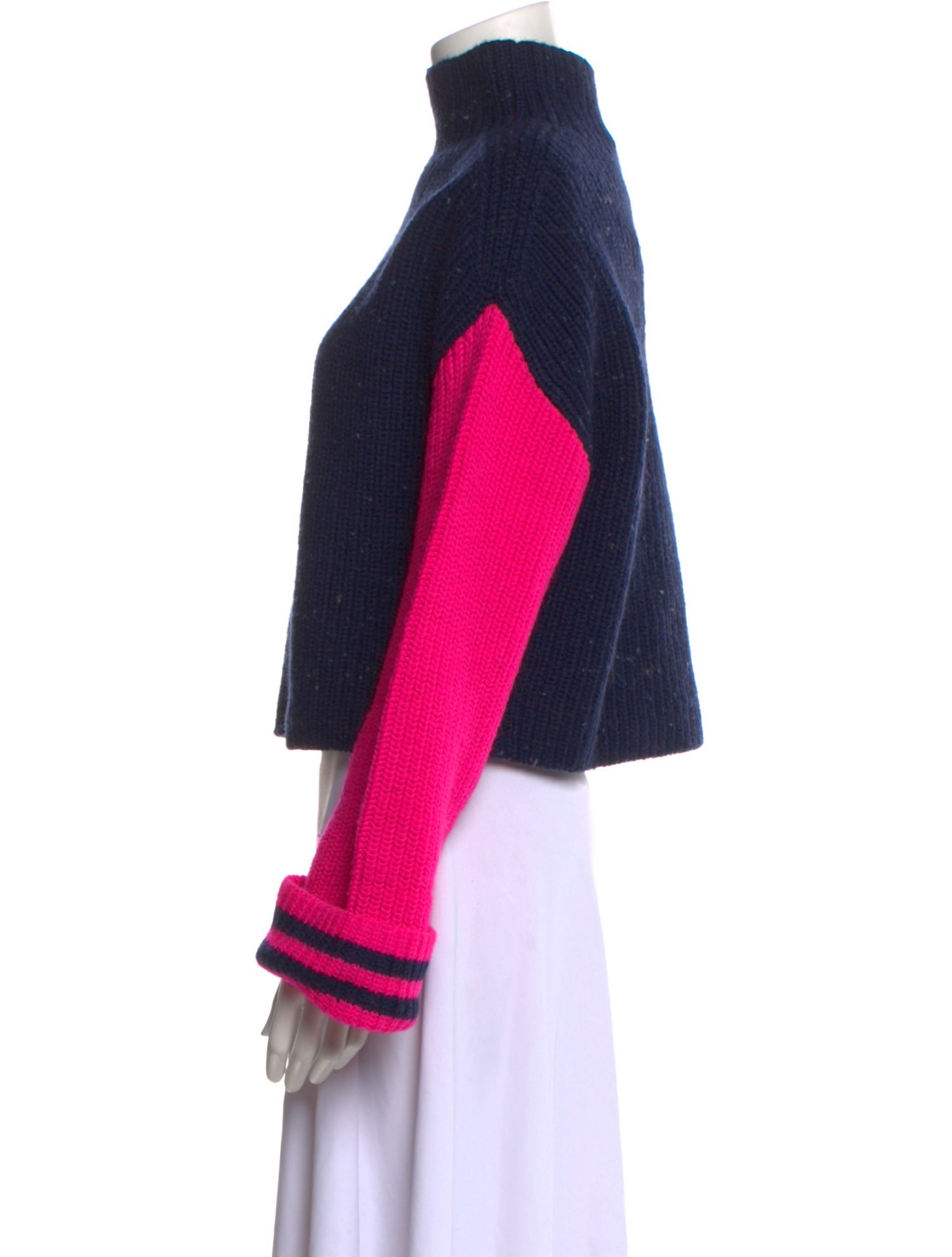 Philosophy di Lorenzo Serafini Wool Colorblock Pattern Sweater