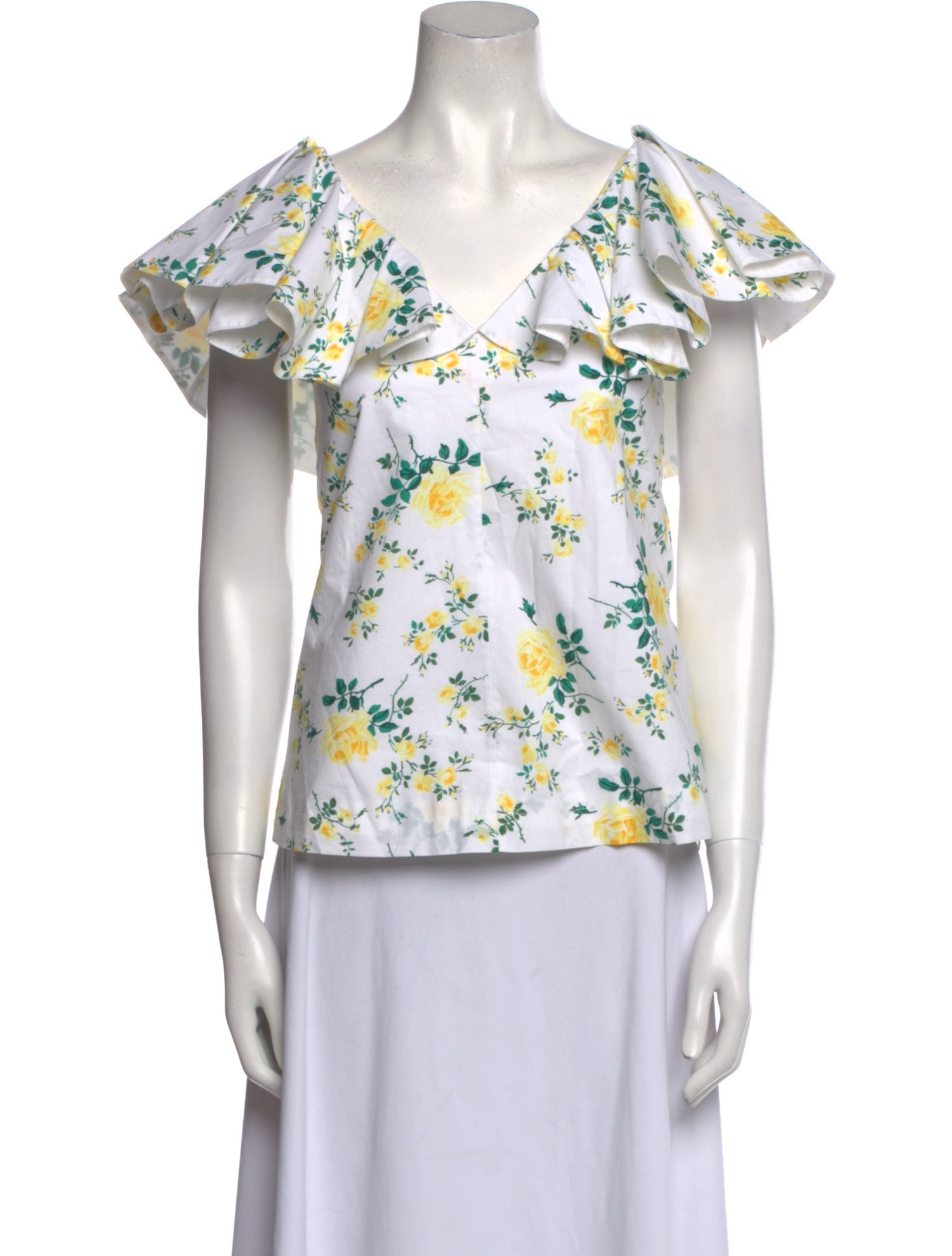 Philosophy di Lorenzo Serafini Floral Print V-Neck Blouse