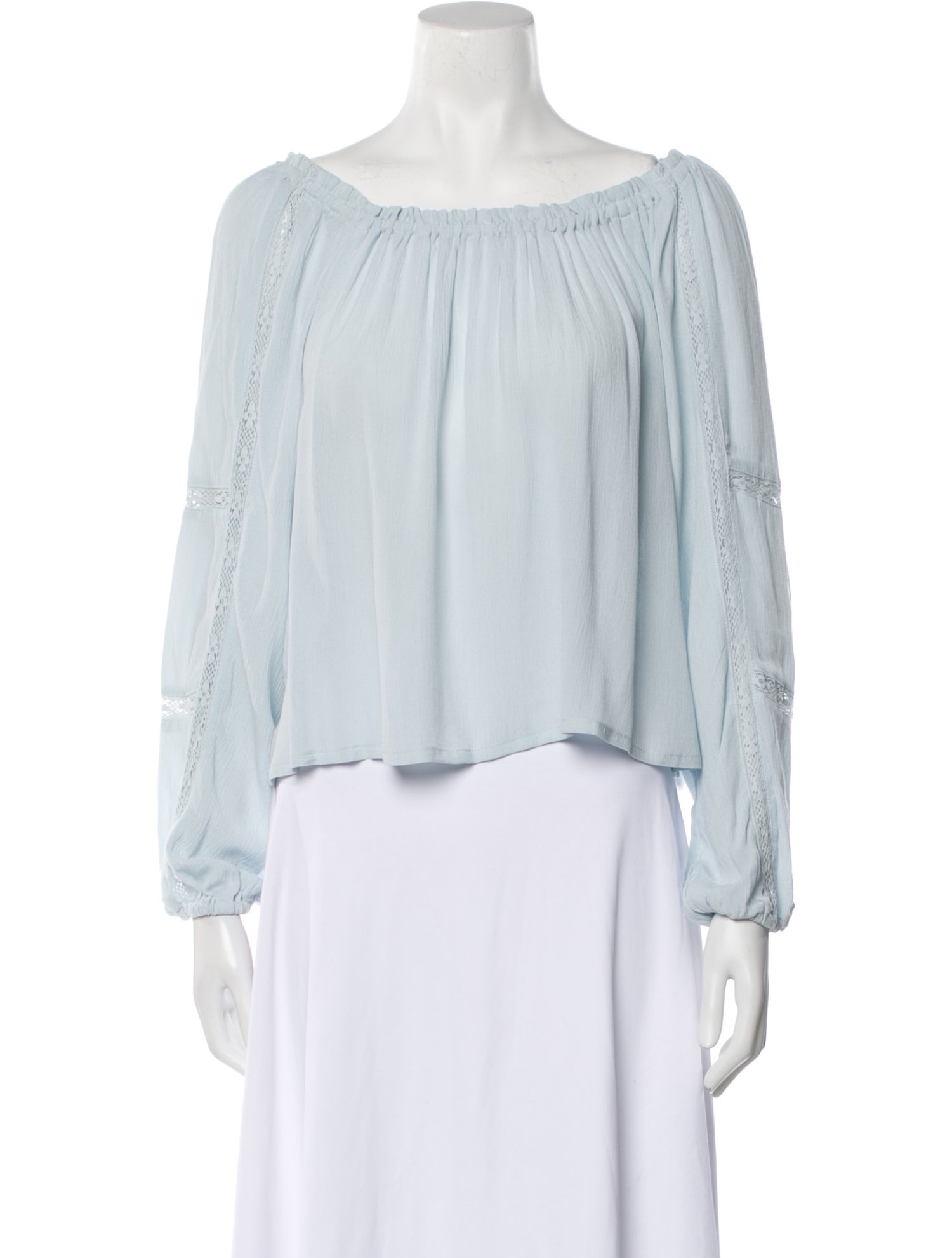 Philosophy di Lorenzo Serafini Bateau Neckline Long Sleeve Blouse