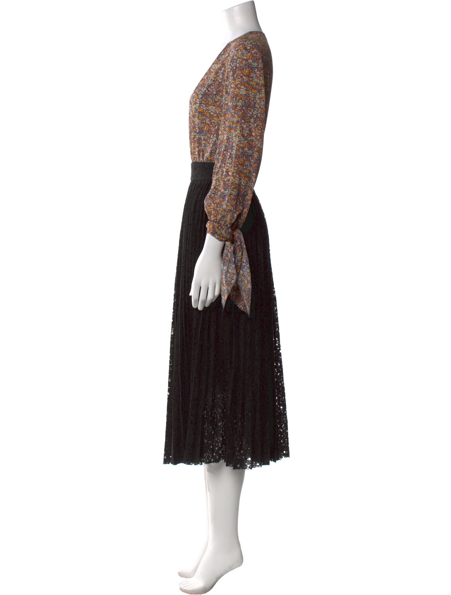 Philosophy di Lorenzo Serafini Silk Midi Length Dress