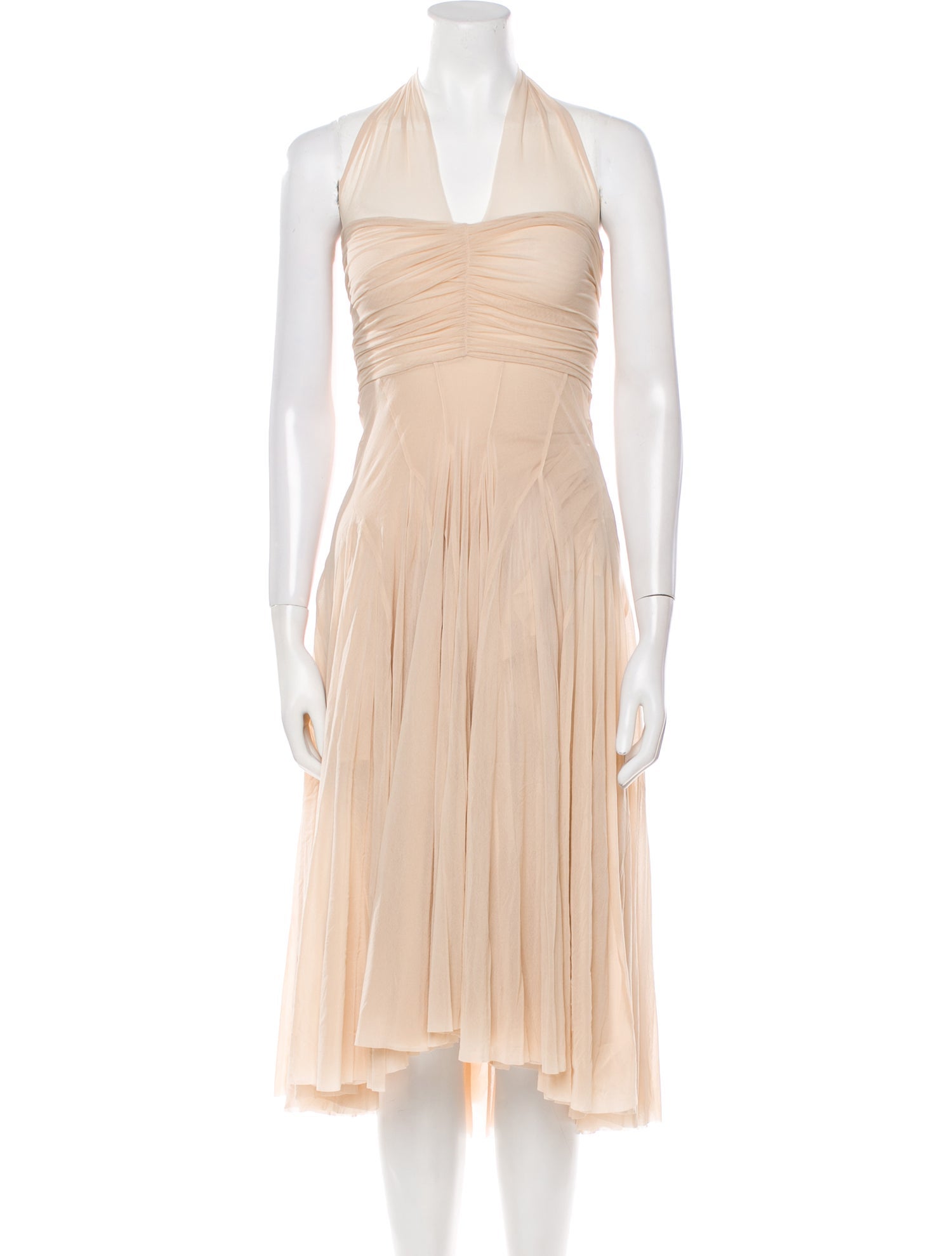 Philosophy di Lorenzo Serafini Halterneck Knee-Length Dress
