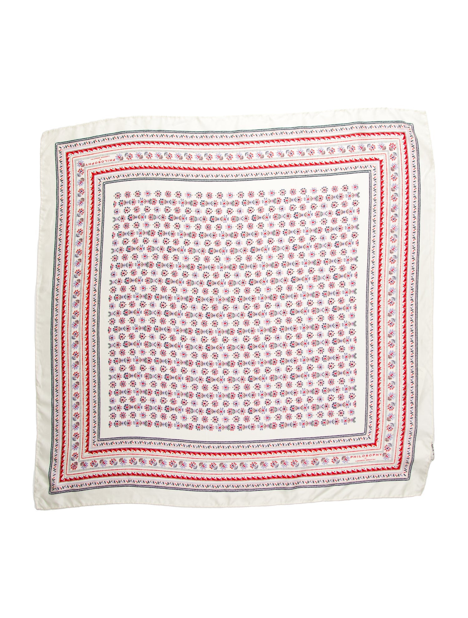 Philosophy di Lorenzo Serafini Silk Striped Scarf