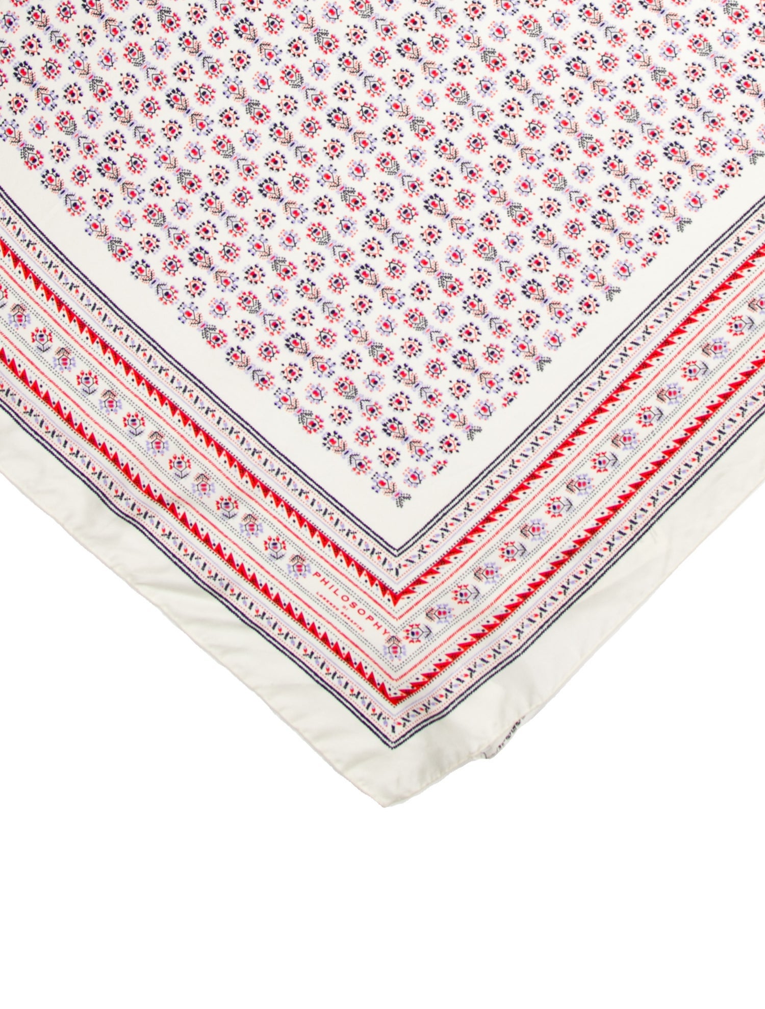 Philosophy di Lorenzo Serafini Silk Striped Scarf