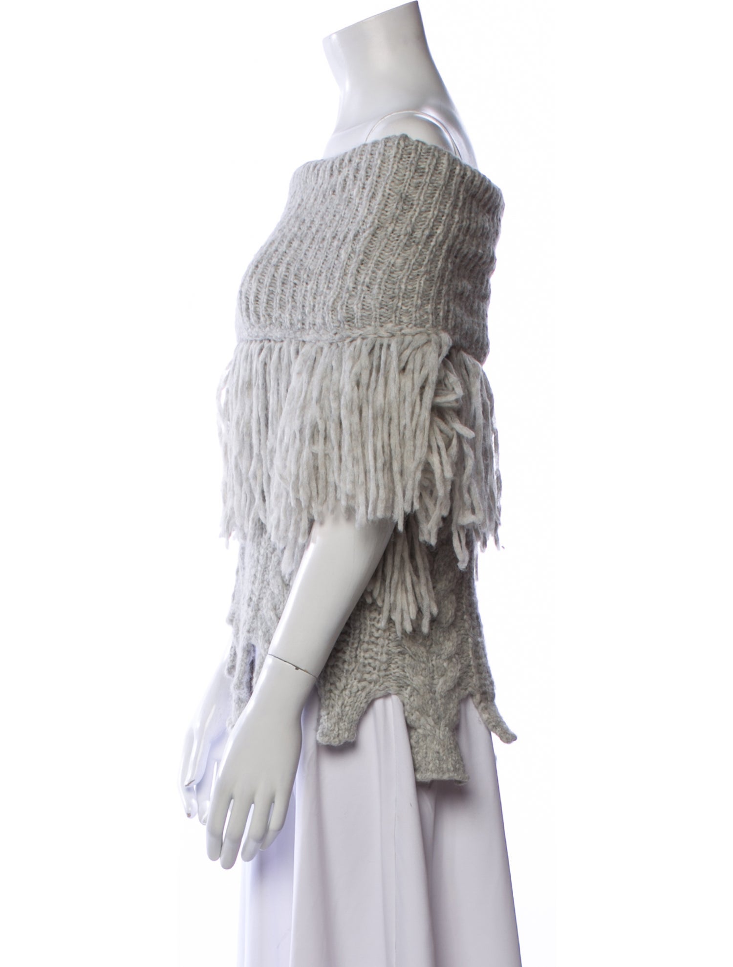 Philosophy di Lorenzo Serafini Alpaca Off-The-Shoulder Sweater