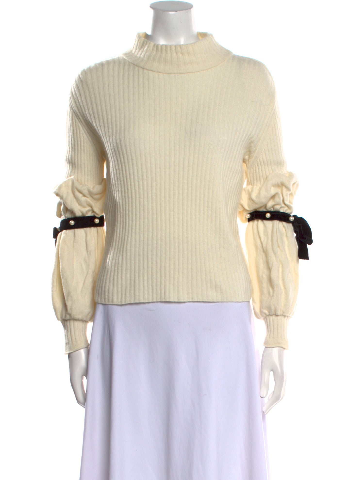 Philosophy di Lorenzo Serafini Virgin Wool Mock Neck Sweater