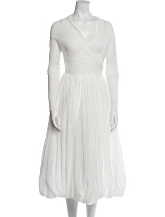 Philosophy di Lorenzo Serafini V-Neck Long Dress