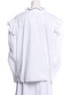 Philosophy di Lorenzo Serafini Mock Neck Long Sleeve Button-Up Top