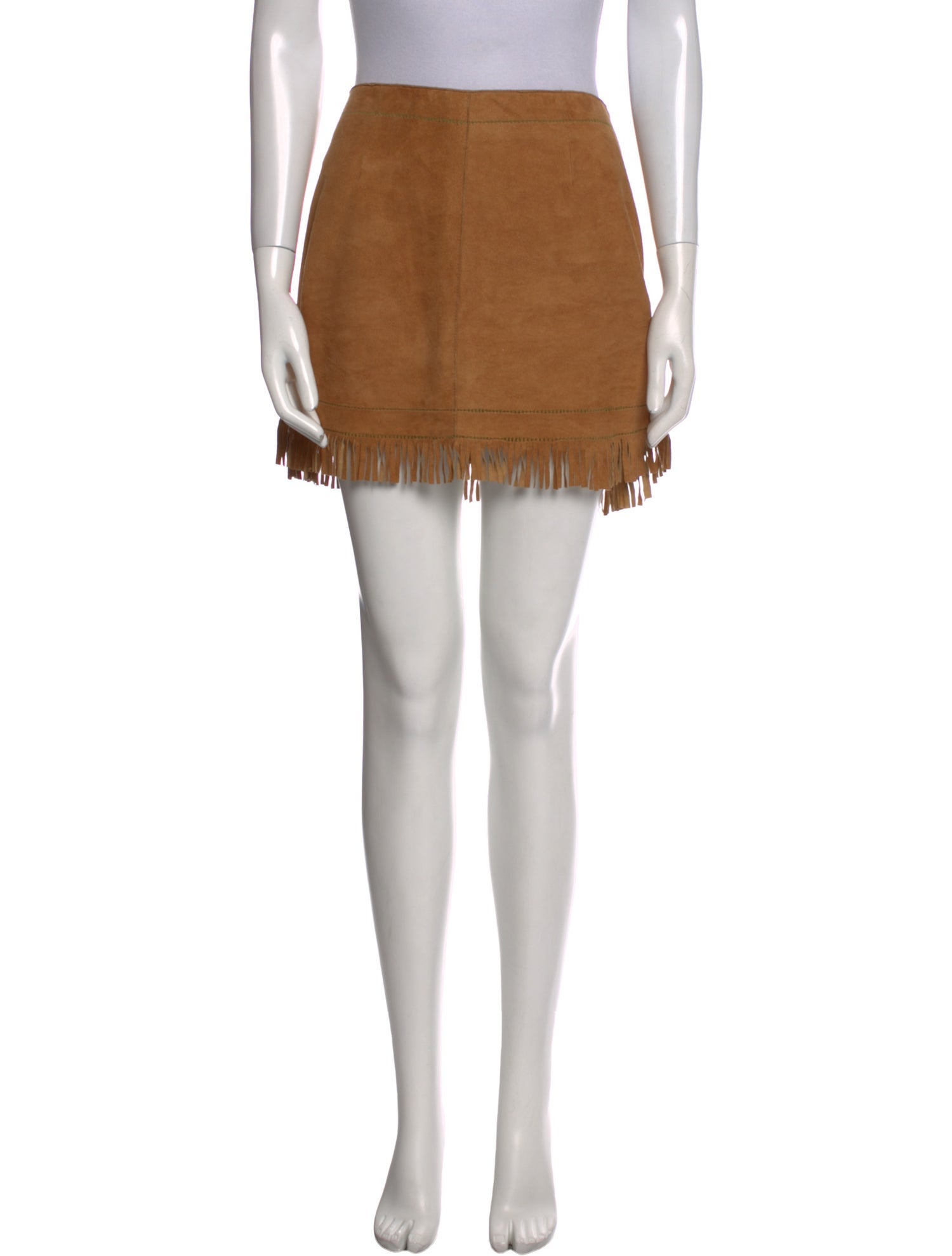 Philosophy di Lorenzo Serafini Leather Mini Skirt