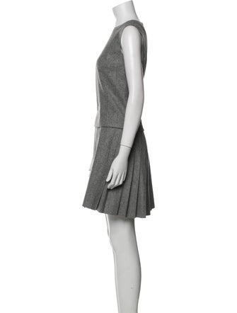 Philosophy di Lorenzo Serafini Virgin Wool Lace Pattern Skirt Set