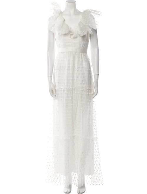 Philosophy di Lorenzo Serafini Lace Pattern Long Dress