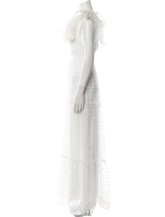 Philosophy di Lorenzo Serafini Lace Pattern Long Dress