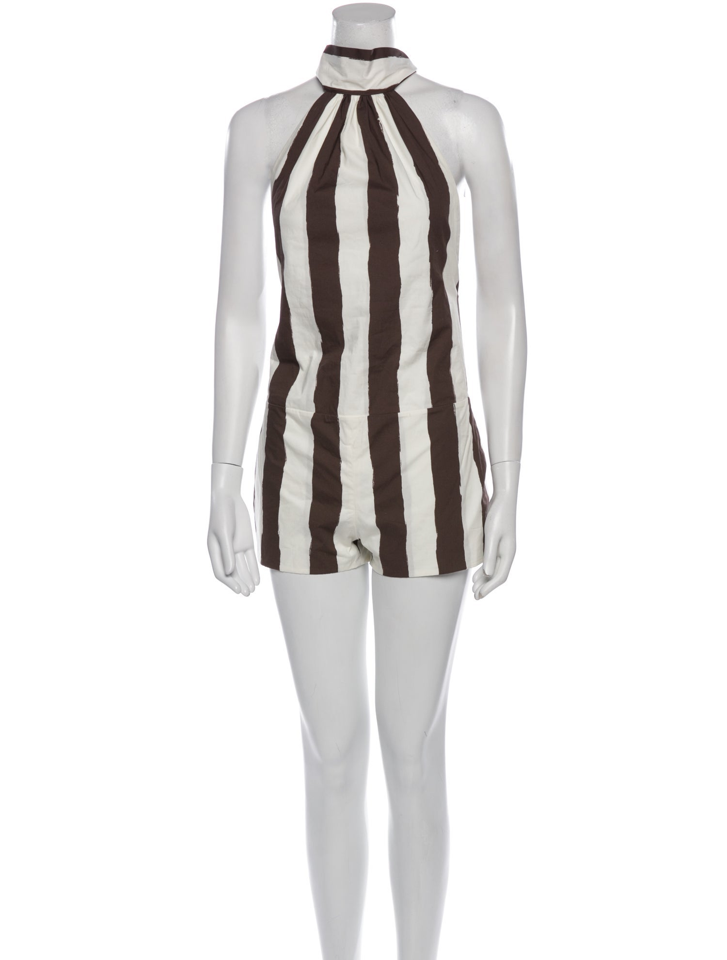 Philosophy di Lorenzo Serafini Striped Crew Neck Romper