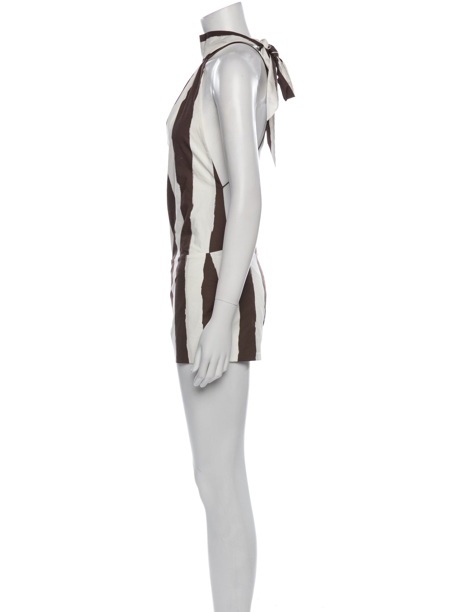 Philosophy di Lorenzo Serafini Striped Crew Neck Romper