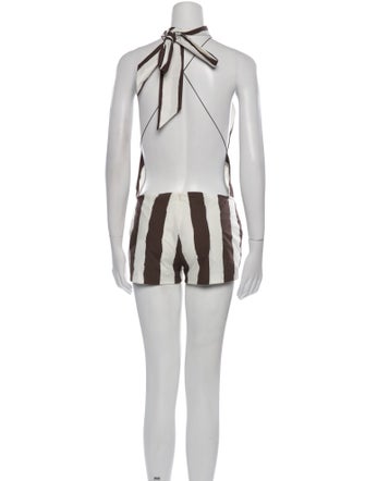 Philosophy di Lorenzo Serafini Striped Crew Neck Romper