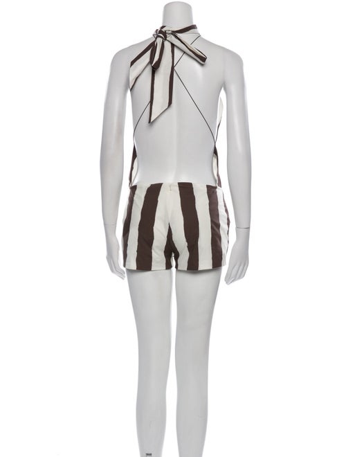 Philosophy di Lorenzo Serafini Striped Crew Neck Romper