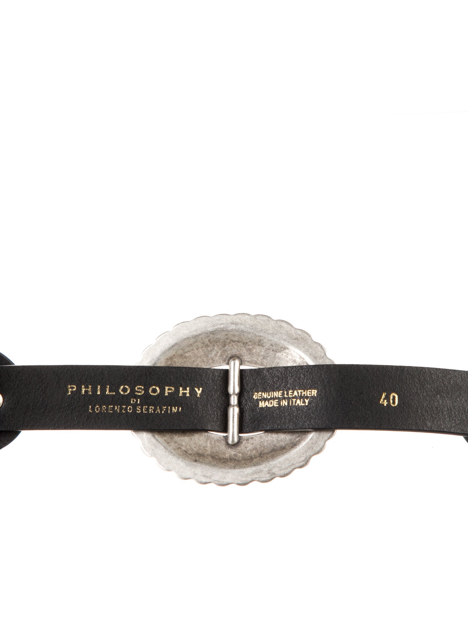Philosophy di Lorenzo Serafini Wide Leather Waist Belt