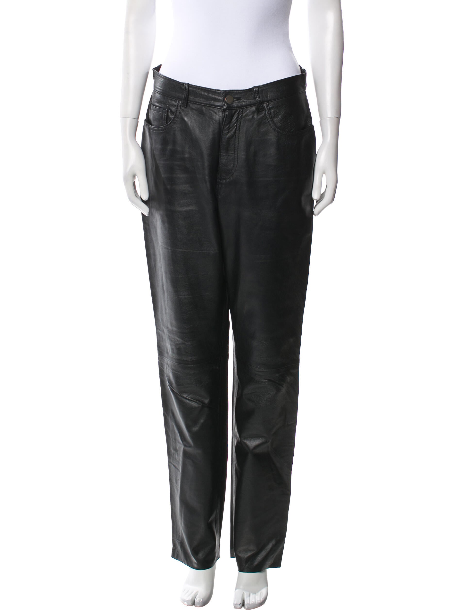 Philosophy di Lorenzo Serafini Leather Straight Leg Pants