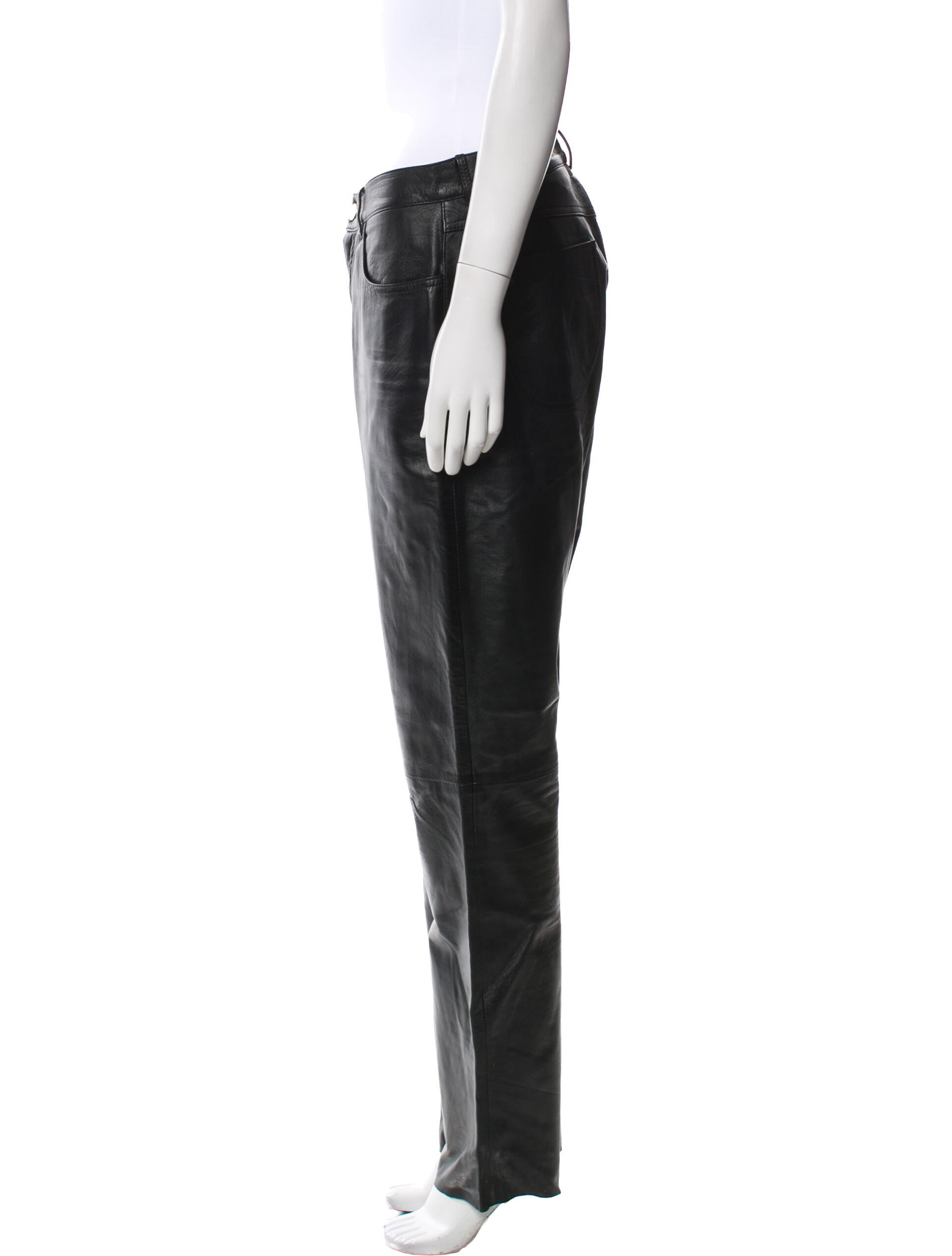 Philosophy di Lorenzo Serafini Leather Straight Leg Pants