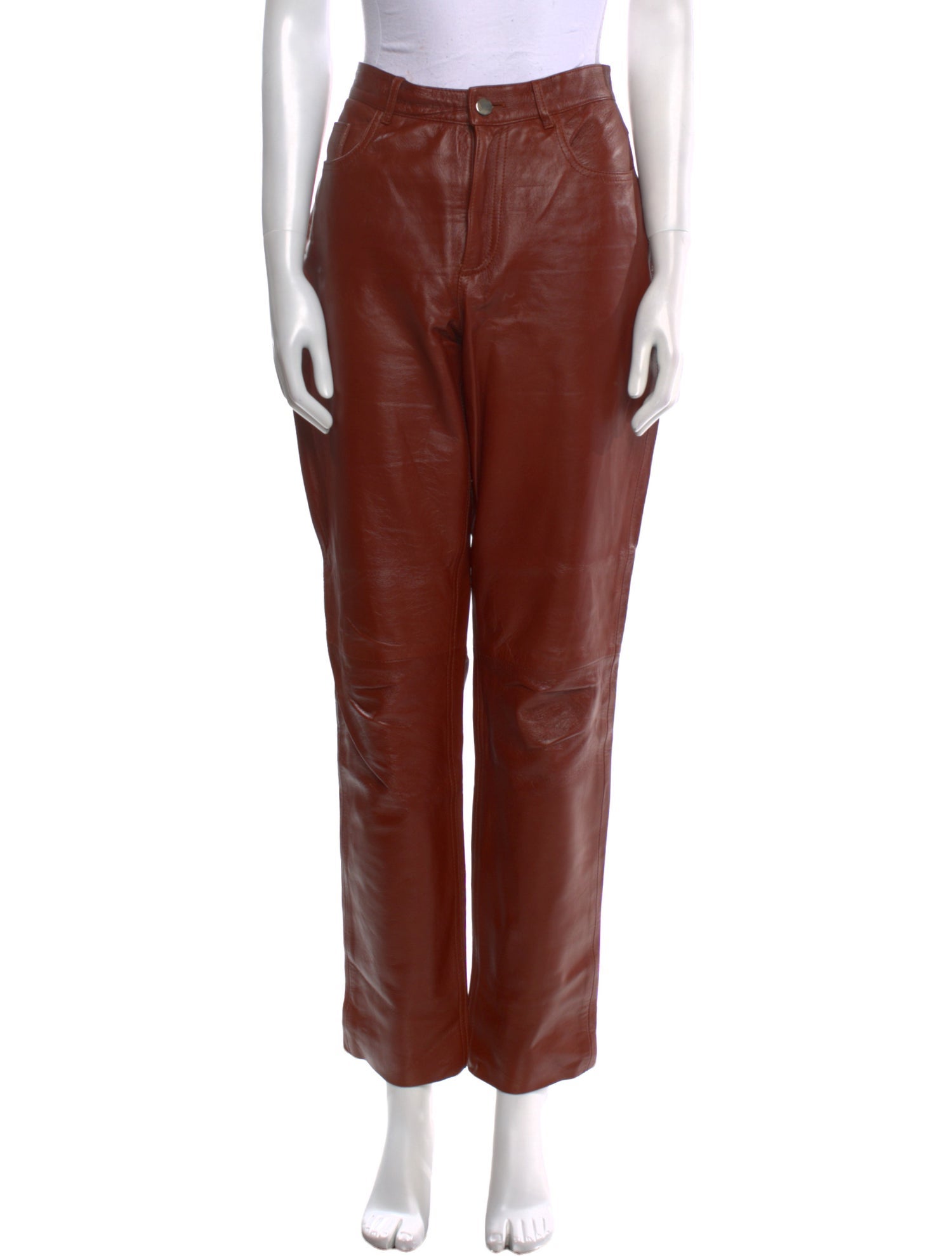 Philosophy di Lorenzo Serafini Leather Straight Leg Pants