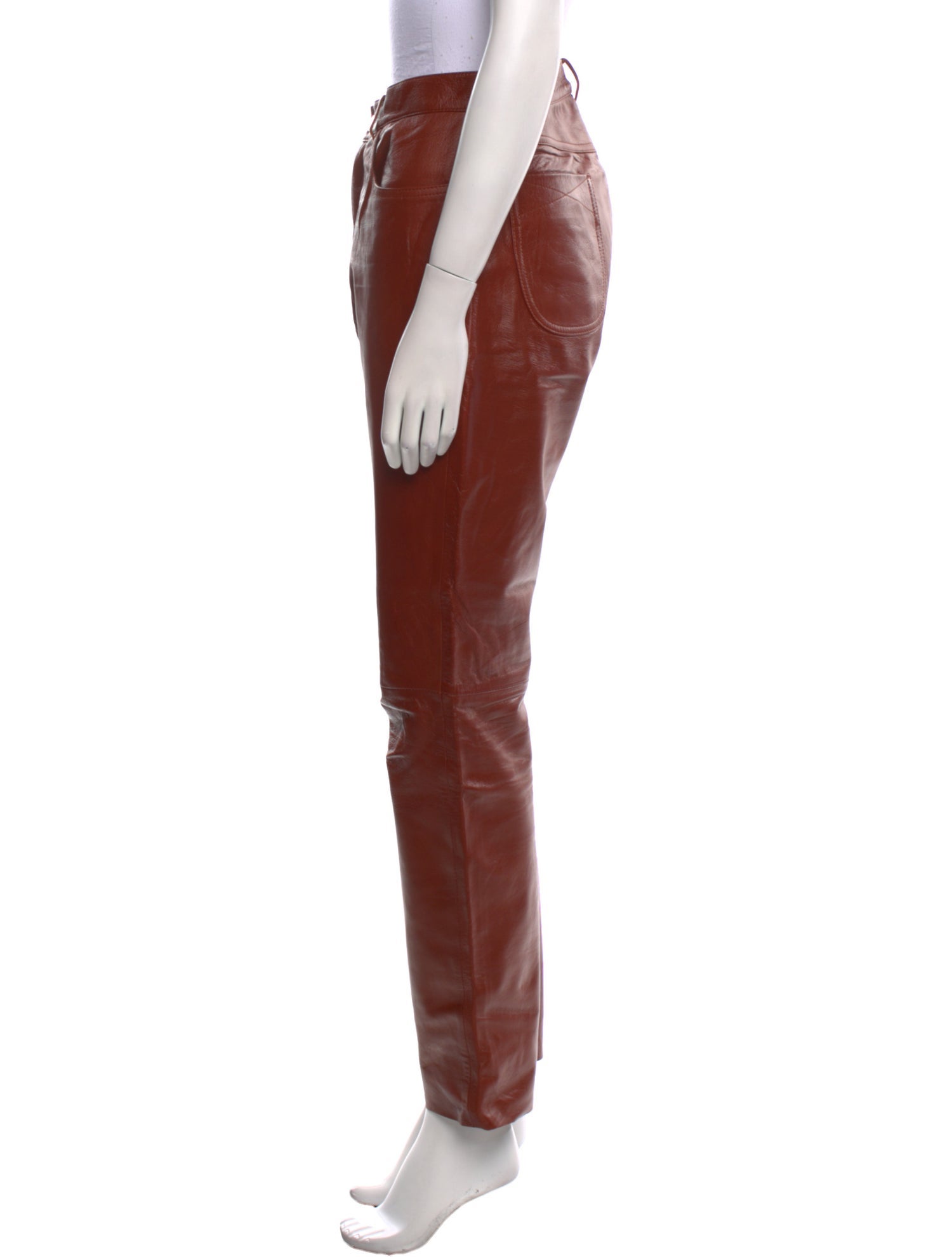 Philosophy di Lorenzo Serafini Leather Straight Leg Pants