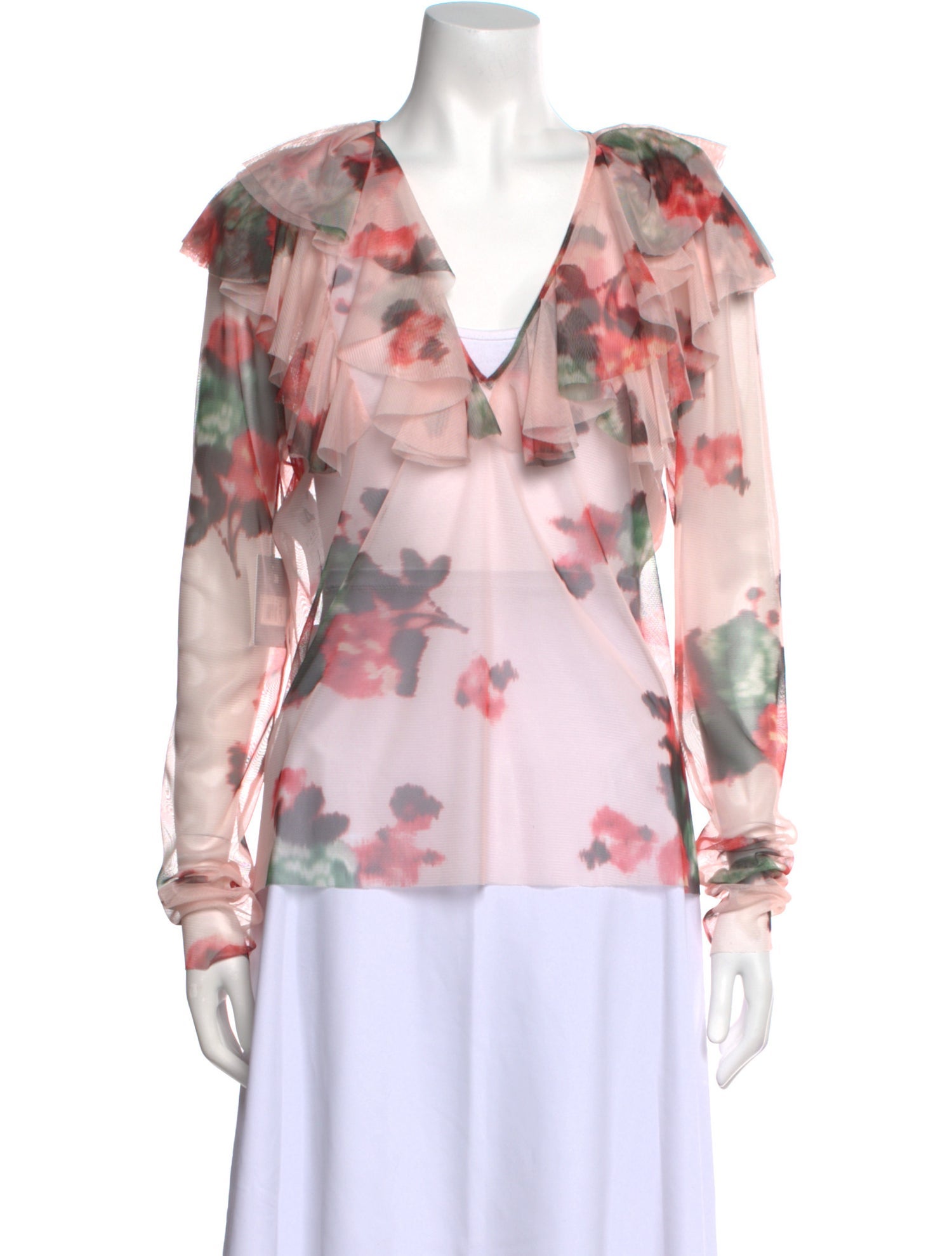 Philosophy di Lorenzo Serafini Floral Print V-Neck Blouse