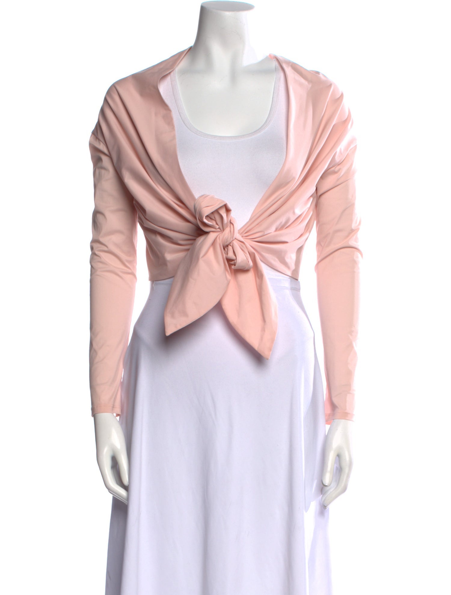 Philosophy di Lorenzo Serafini Scoop Neck Long Sleeve Crop Top w/ Tags