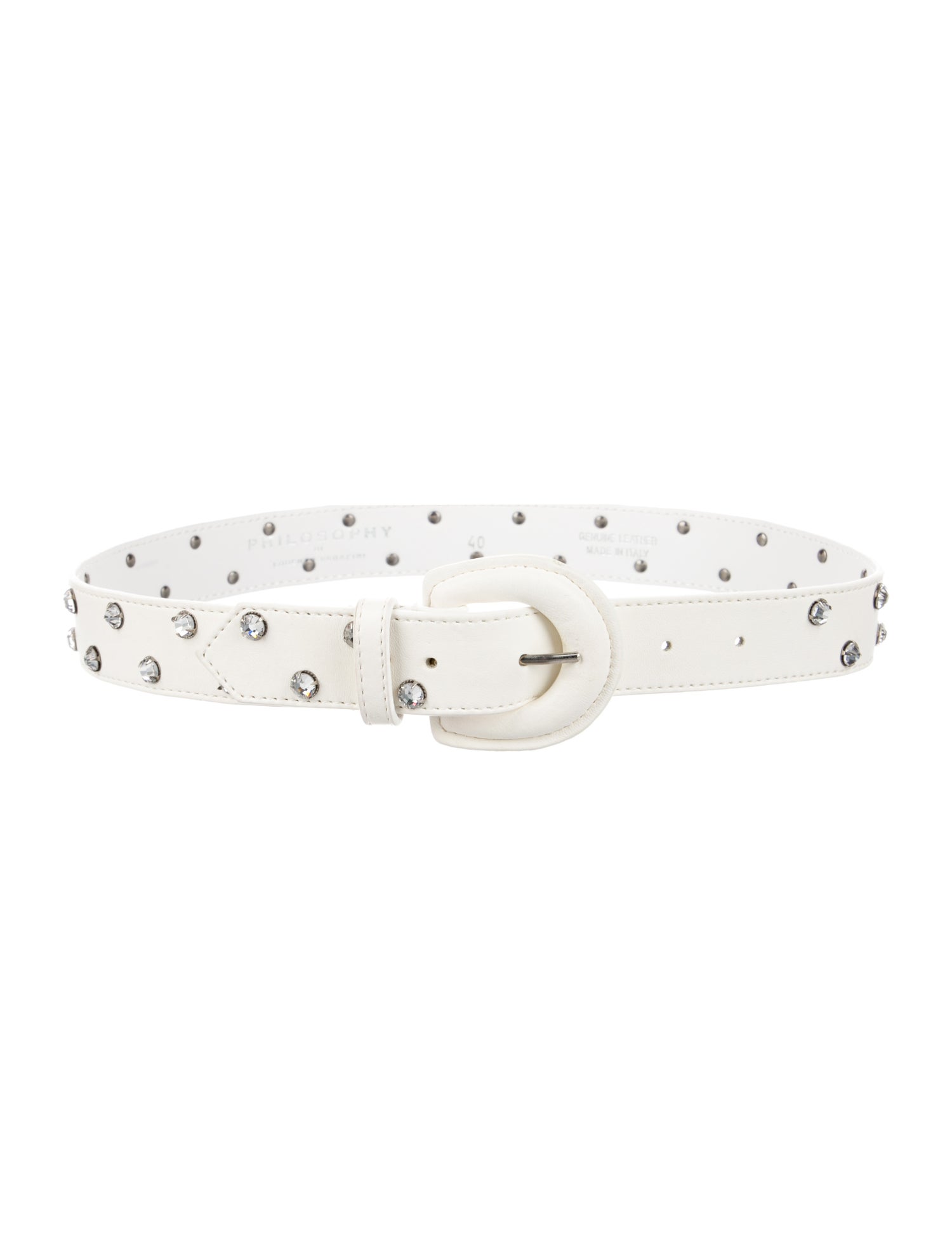 Philosophy di Lorenzo Serafini Skinny Leather Belt