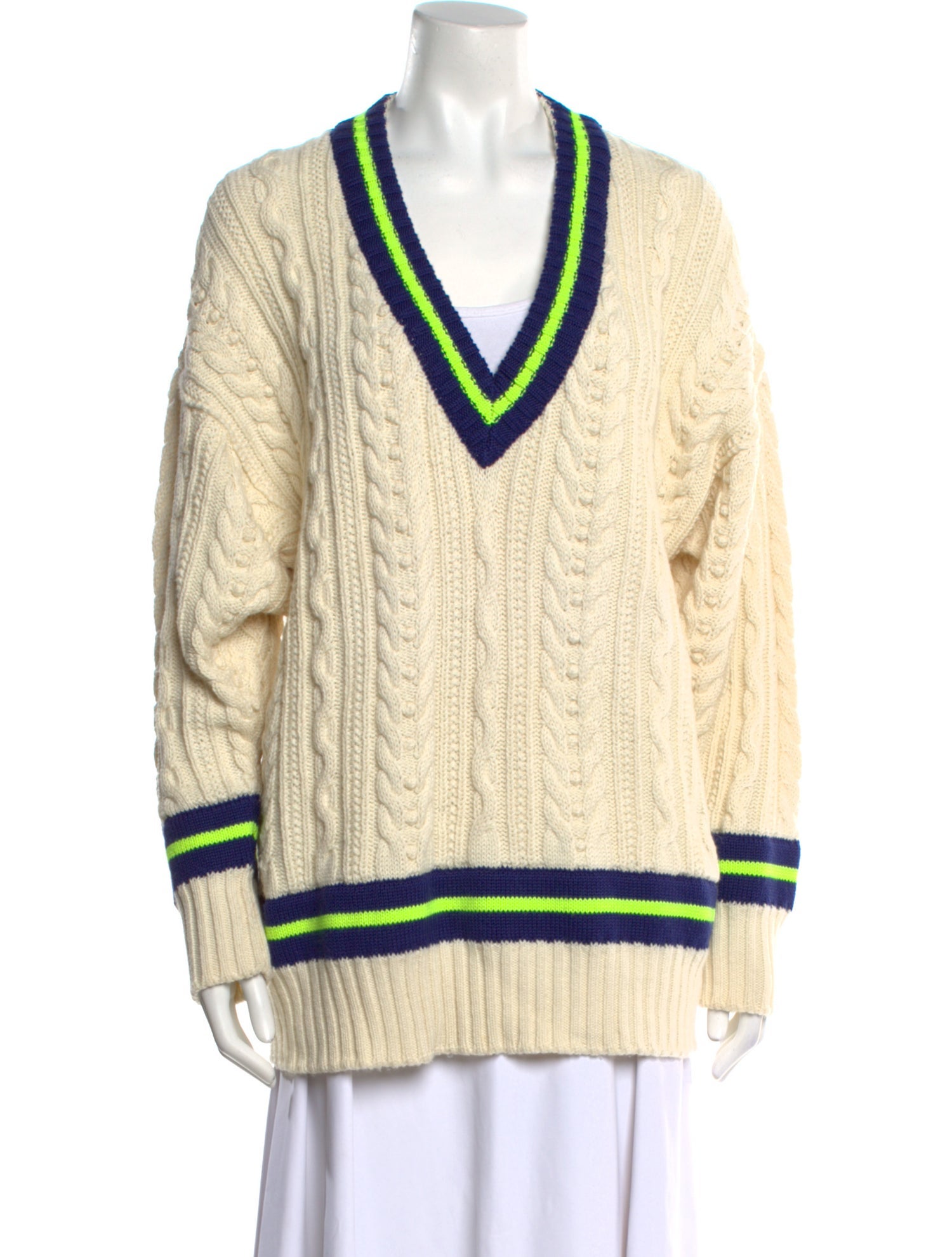 Philosophy di Lorenzo Serafini Striped V-Neck Sweater