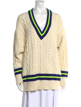 Philosophy di Lorenzo Serafini Striped V-Neck Sweater