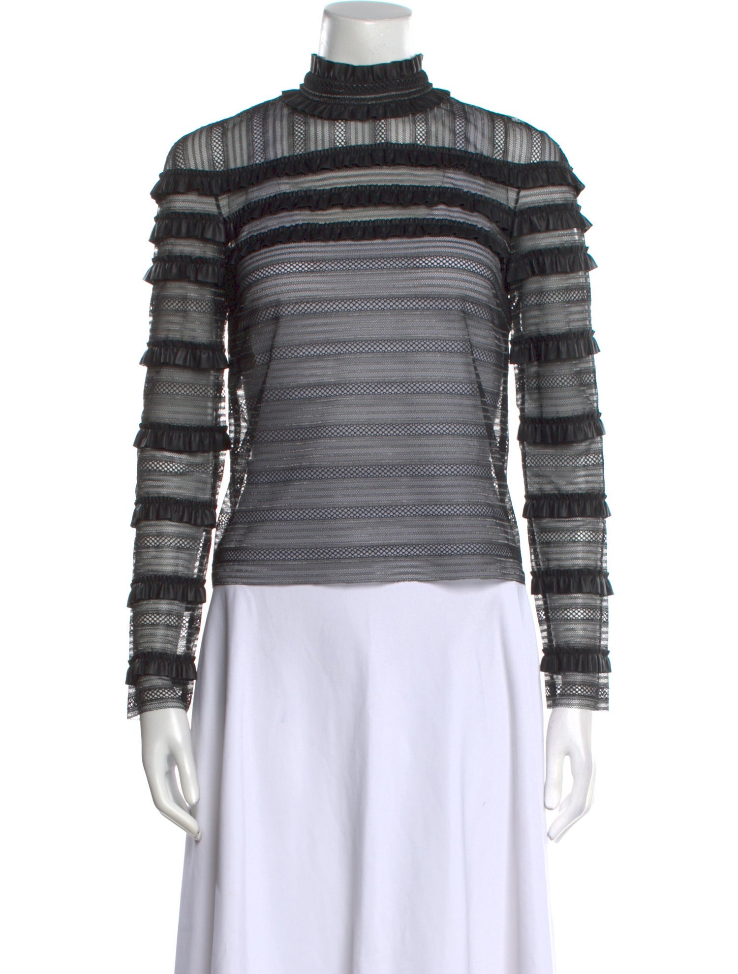 Philosophy di Lorenzo Serafini Striped Turtleneck Top