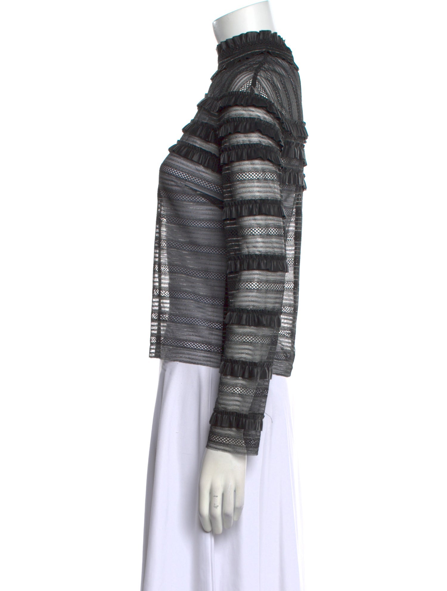 Philosophy di Lorenzo Serafini Striped Turtleneck Top
