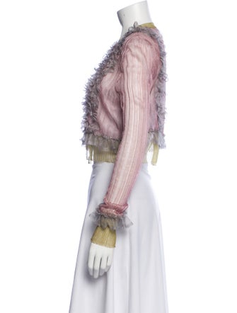 Philosophy di Lorenzo Serafini Paisley Print Mock Neck Crop Top